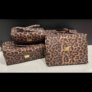 3 Joy Mangano JM New York Better Beauty Toiletry Cosmetic Case Travel Bag